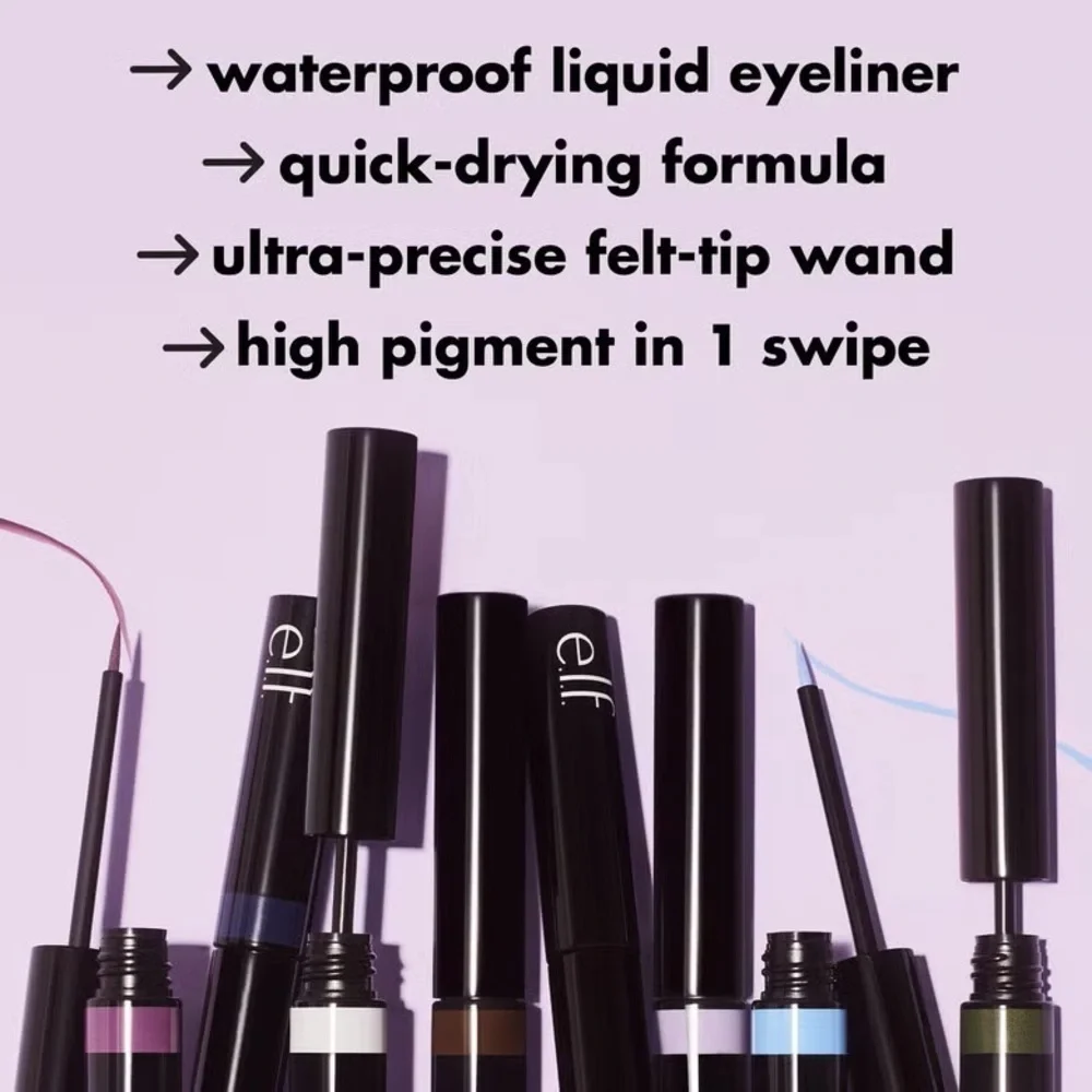 3/$12 Elf Cosmetics Sugarplum H2O Proof Inkwell Eyeliner